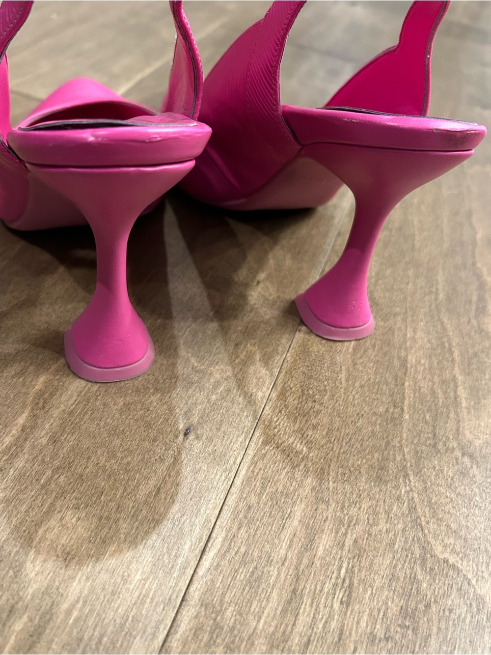 Vionic Hot Pink Slingback ribbed Pointed-Toe Heels 7 - Picture 10 of 13